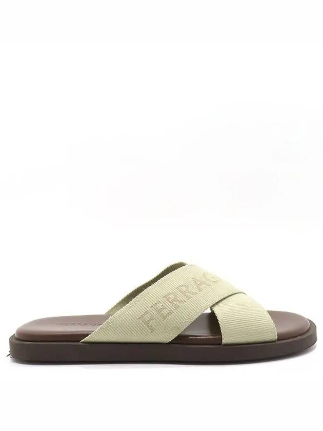 Ferragamo 763203 Beige Color Crossover Men s Sandals Size 9 280MM - SALVATORE FERRAGAMO - BALAAN 4