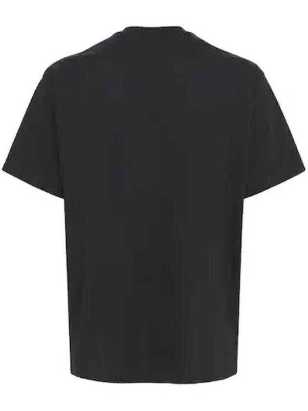 Front panel badge print cotton jersey short sleeve tshirt black - BURBERRY - BALAAN 3