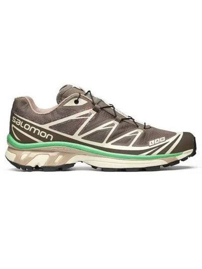 XT 6 Mindful Low Top Sneakers Falcon Almond Milk Bright Green - SALOMON - BALAAN 2