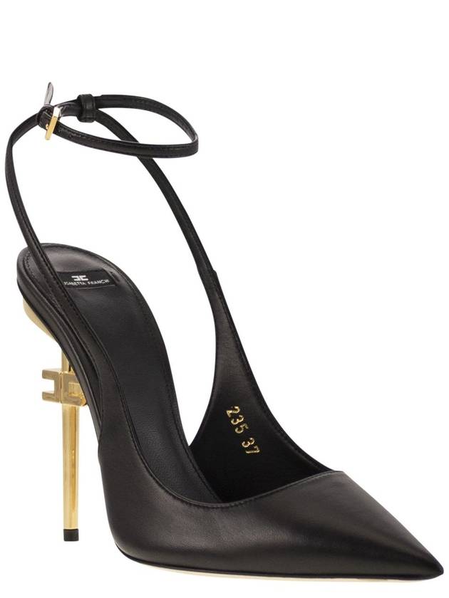 Nappa leather slingback with strap - ELISABETTA FRANCHI - BALAAN 2