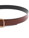 V Logo Signature Reversible Belt Brown - VALENTINO - BALAAN 6