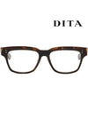 Titanium glasses frame AUDER DTX129 55 02AF horn rim leopard print - DITA - BALAAN 3