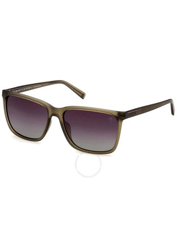 Timberland Polarized Smoke Square Men's Sunglasses TB9280-H 20D 59 - TIMBERLAND - BALAAN 1