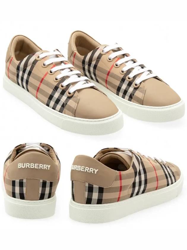 Vintage Check Low Top Sneakers Beige - BURBERRY - BALAAN 2