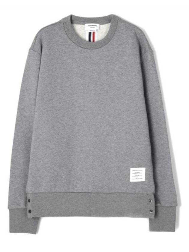 Center Back Stripe Crewneck Sweatshirt Light Grey - THOM BROWNE - BALAAN 2