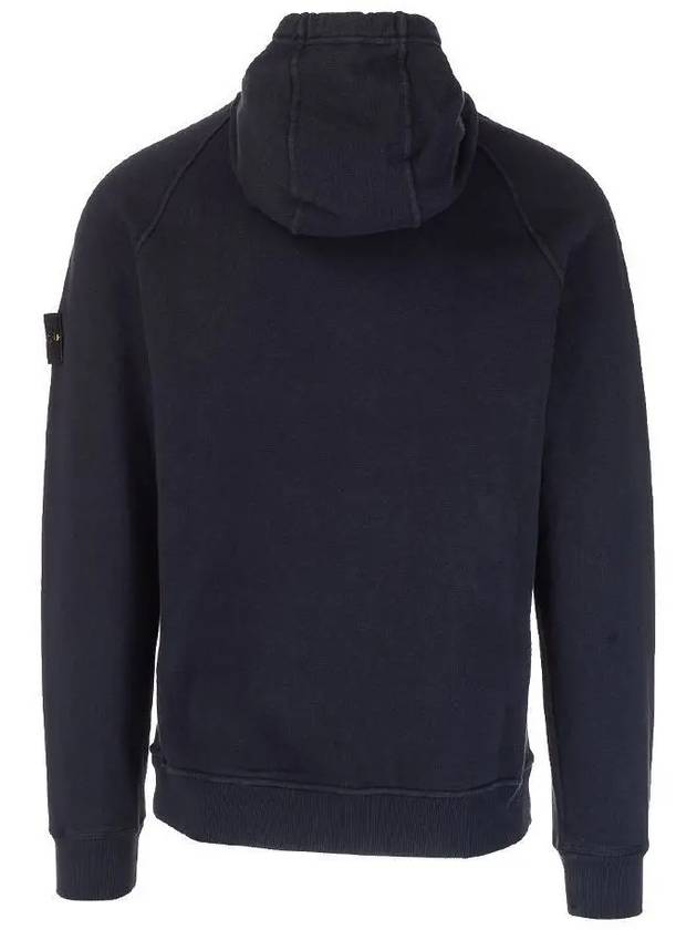 Men's Wappen Patch Sweat Hoodie Navy - STONE ISLAND - BALAAN 4