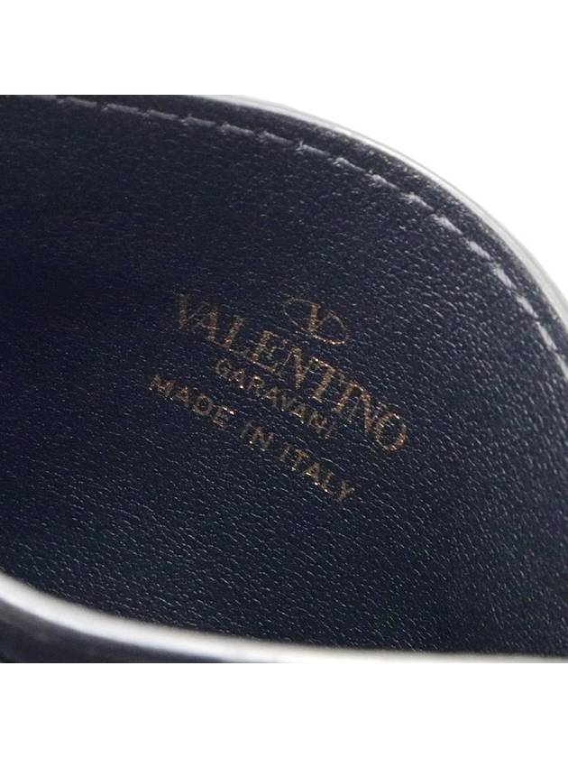 Black calfskin Rockstud card wallet - VALENTINO - BALAAN 9