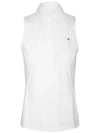 Women's Denny Sleeveless Piketty White GWJT06820 0000 WHITE - J.LINDEBERG - BALAAN 3