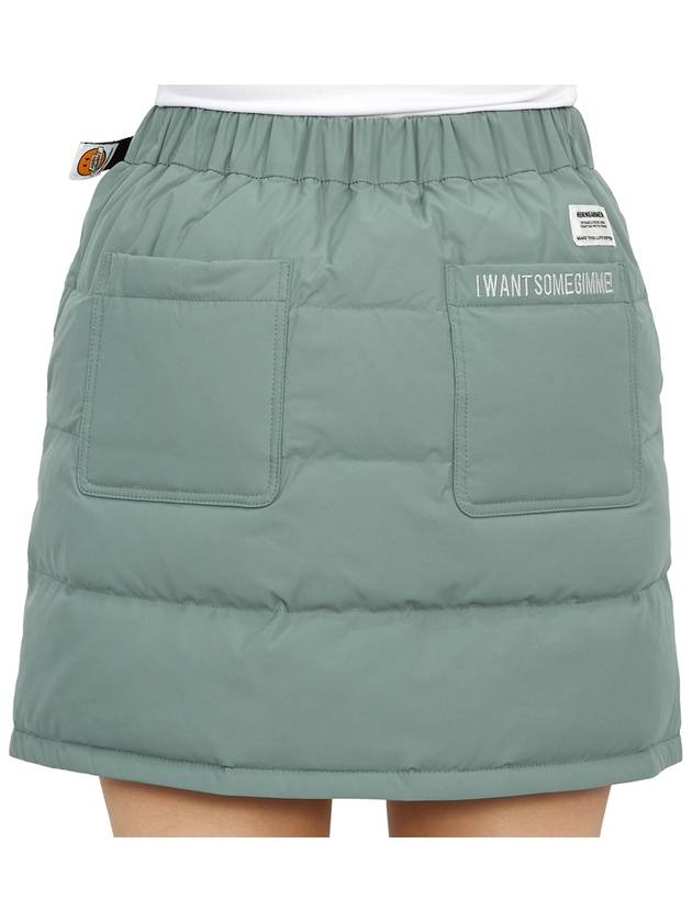 Women's Padded H-Line Skirt Green - HORN GARMENT - BALAAN 8