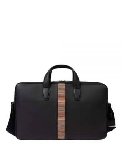 Signature Stripe Brief Case Black - PAUL SMITH - BALAAN 2