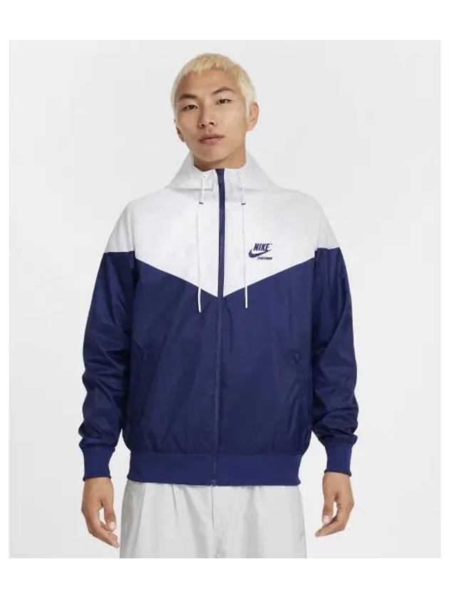 Woven Windrunner Lined Gore Tex Jacket M White Blue Void HJ2041 100 - NIKE - BALAAN 2