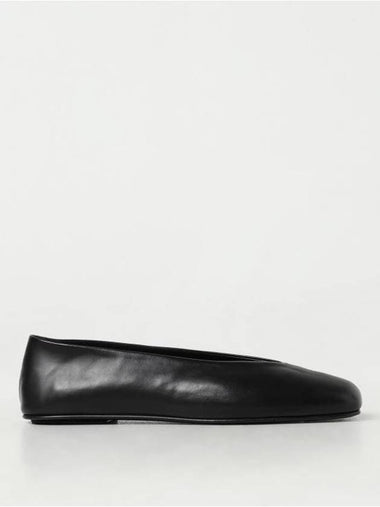 Eva Leather Flat Shoes Black - THE ROW - BALAAN 1