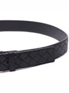 Intrecciato Buckle Leather Belt Black - BOTTEGA VENETA - BALAAN 6