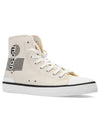 Benkeenh Logo High Top Sneakers Chalk - ISABEL MARANT - BALAAN 3