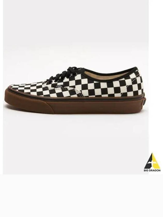 Authentic Checkerboard Black White Gum VN0004MKIBB1 - VANS - BALAAN 1