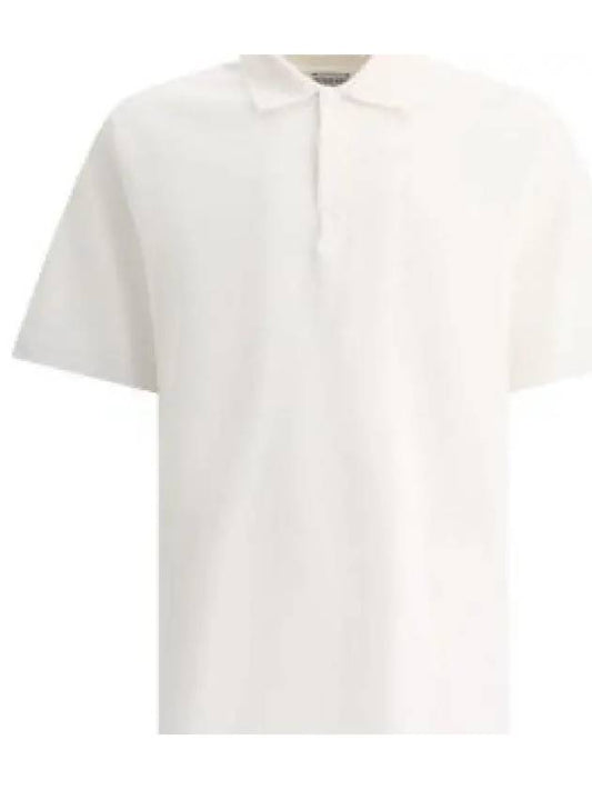 Men's Cotton Polo Shirt White - BURBERRY - BALAAN 2