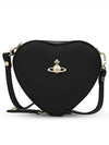 Saffiano Mini Heart Cross Bag Black - VIVIENNE WESTWOOD - BALAAN 5