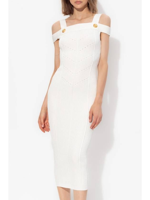 Balmain Strap Dress, Women's, White - BALMAIN - BALAAN 3