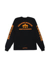 Orange Cemetary Cross Long Sleeve T-Shirt Black - CHROME HEARTS - BALAAN 1