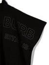 Kids Logo Print Mock Neck Poncho Black 8042930 - BURBERRY - BALAAN 4