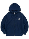 SMALL LOGO HOOD ZIP UP DARK BLUE - NET SOCIAL CLUB - BALAAN 2