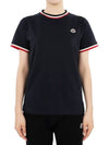 Kids Waffen Patch Three Stripe Lining Short Sleeve Navy 8C00023 83092 778 12 14A Adults can be worn - MONCLER - BALAAN 3