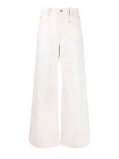 Lemony High Waist Wide Pants Ivory - ISABEL MARANT - BALAAN 2