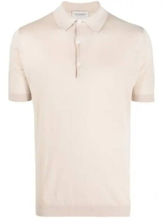 Adrian Cotton PK Shirt Almond - JOHN SMEDLEY - BALAAN 1