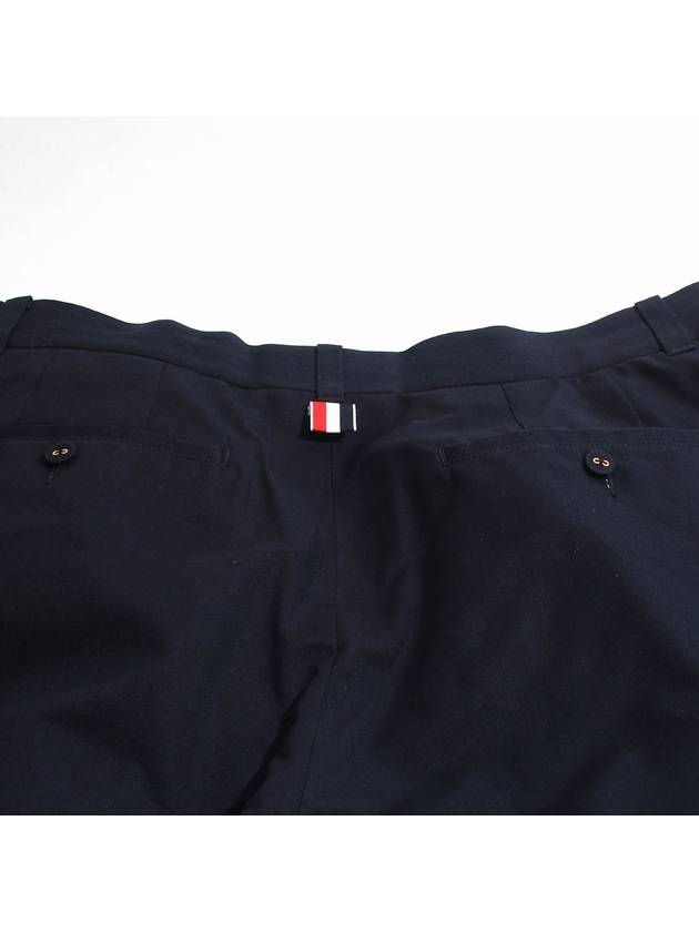 4 Bar Cotton Pocket Shorts Navy - THOM BROWNE - BALAAN 5