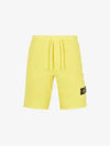 Wappen Patch Pocket Drawstring Shorts Yellow - STONE ISLAND - BALAAN 3