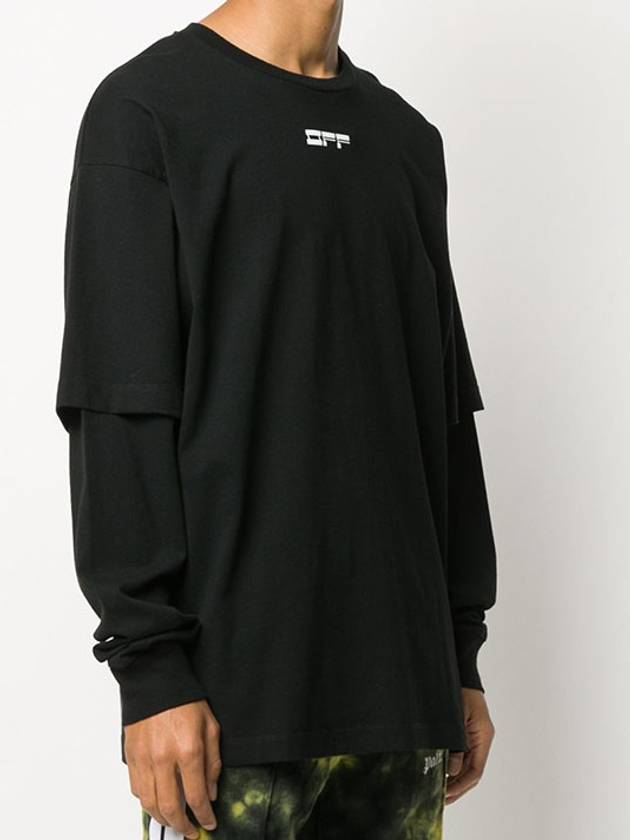 Mask face layered tshirt OMAB022E20JER005 - OFF WHITE - BALAAN 3