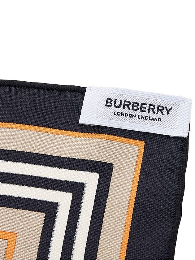 Montage Print Silk Small Square Scarf Archive Beige - BURBERRY - BALAAN 9