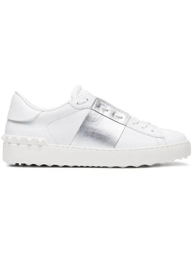 Hidden Strap Low Top Sneakers White Silver - VALENTINO - BALAAN 1