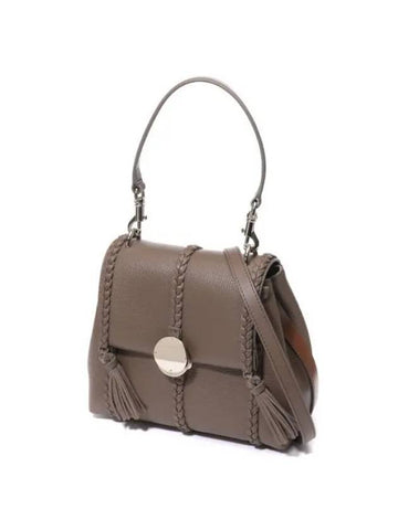 Penelope Leather Shoulder Bag Dark Nut - CHLOE - BALAAN 1