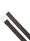 Intrecciato Leather Belt Dark Brown - BOTTEGA VENETA - BALAAN 4