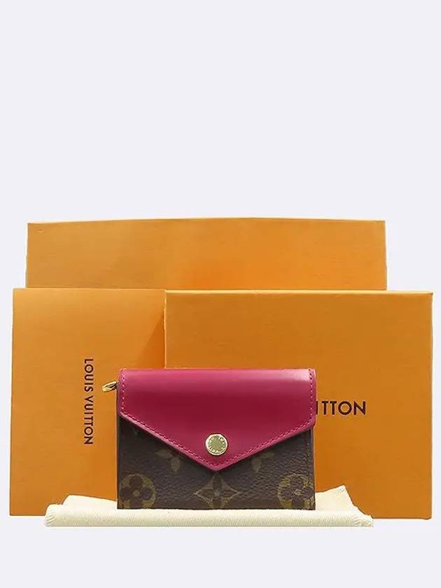 M62932 Fuchsia Color Monogram Canvas Zo Wallet Ring - LOUIS VUITTON - BALAAN 1