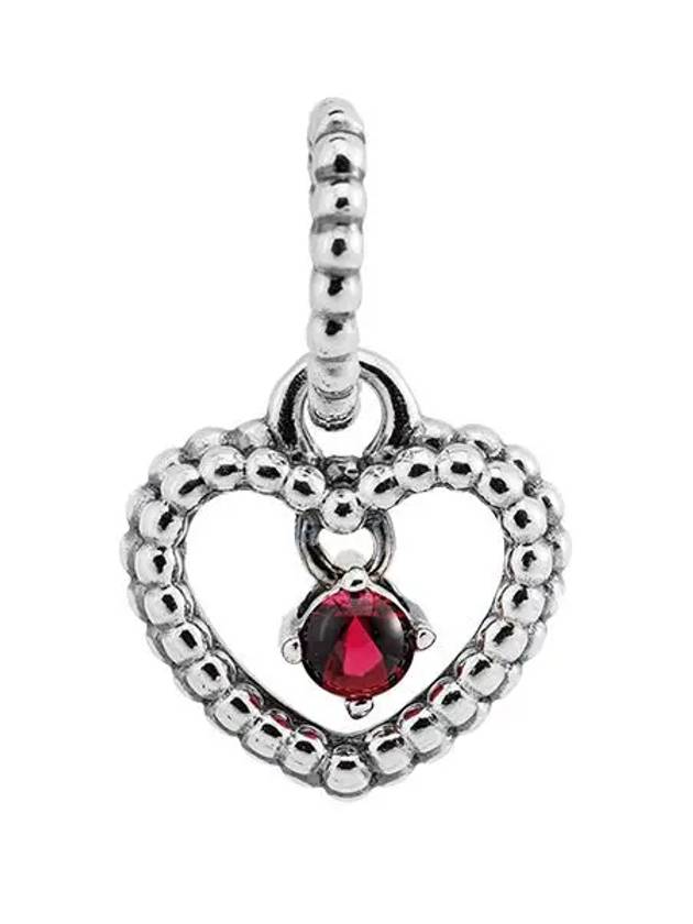 Blazing Beads Heart Dangle Charm Red - PANDORA - BALAAN 2