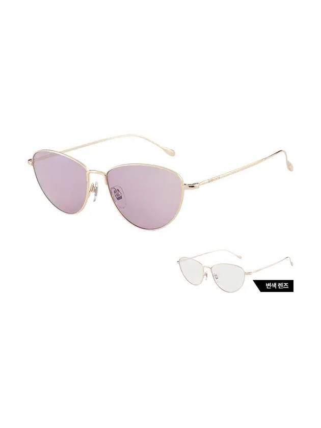 Cat Eye Metal Sunglasses Gold - GUCCI - BALAAN 4