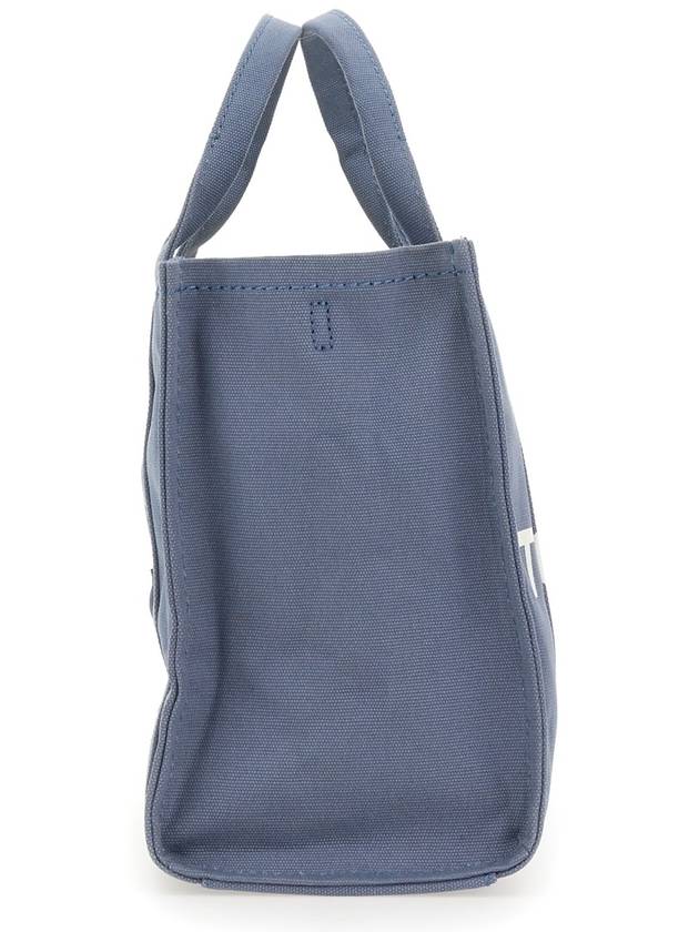 Logo Medium Canvas Tote Bag Blue - MARC JACOBS - BALAAN 13