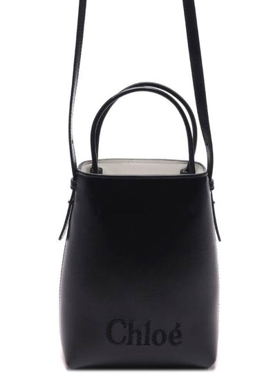 Sense Micro Calfskin Tote Bag Black - CHLOE - BALAAN 2