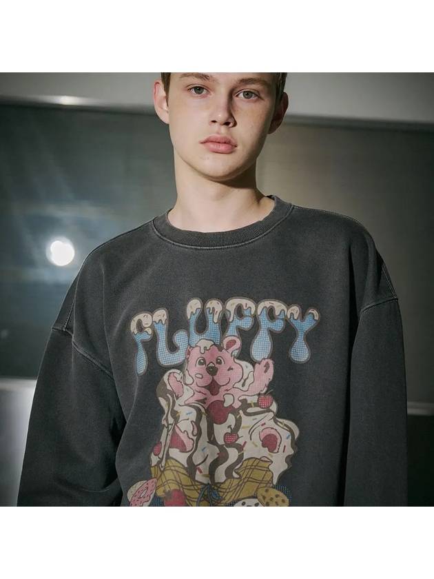 Fluffy Bear Pigment Sweatshirt Smoke Black - CPGN STUDIO - BALAAN 1