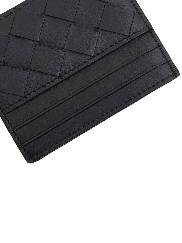 Intrecciato Leather Card Wallet Dark Navy - BOTTEGA VENETA - BALAAN 8