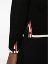 Wool 4-Bar Cardigan Black - THOM BROWNE - BALAAN 6