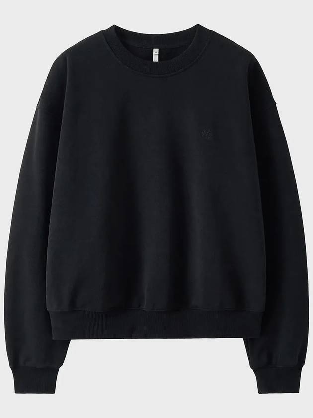 Signature Basic Sweatshirt Black - NOIRER - BALAAN 3