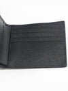 Saffiano Leather Half Wallet Black - PRADA - BALAAN 5