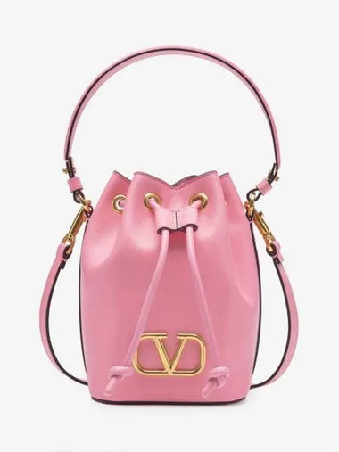 Mini V logo signature bucket bag bubble 4W2P0Z44VNLZQQ - VALENTINO - BALAAN 1