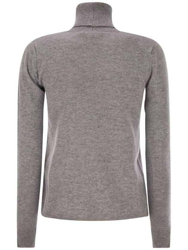 Sestri Cashmere Turtleneck Gray - MAX MARA - BALAAN 3