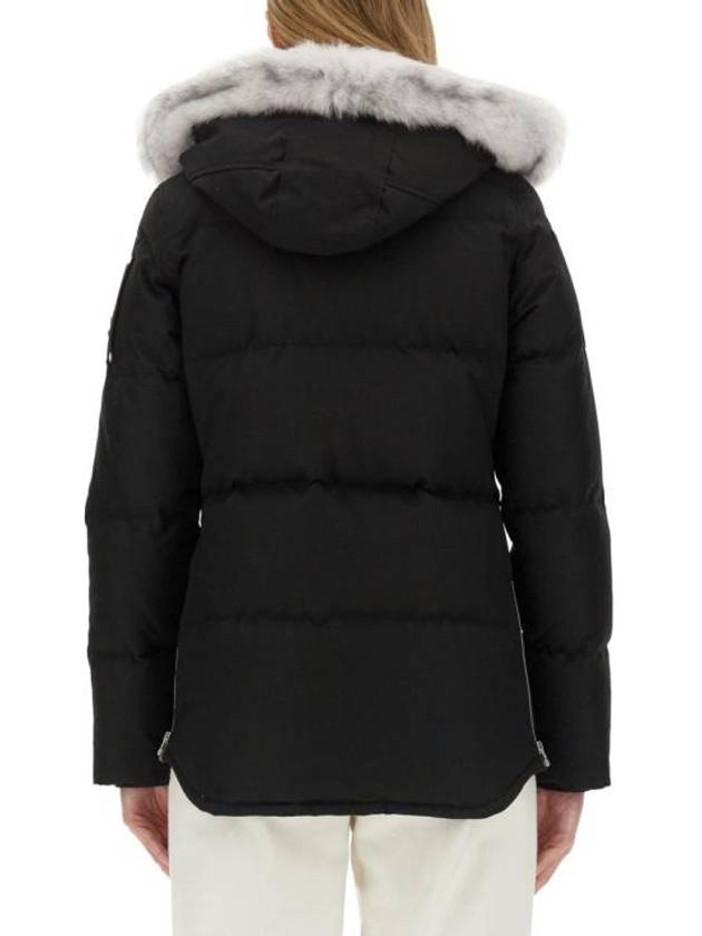 Original Threequarter Jacket White Fur Black - MOOSE KNUCKLES - BALAAN 4