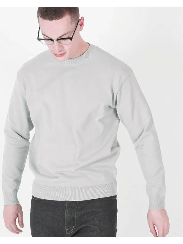 Heavy Basic Round Knit Light Gray - CHANCE'S NOI - BALAAN 3