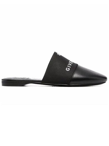 4G Leather Logo Mule Black - GIVENCHY - BALAAN 1